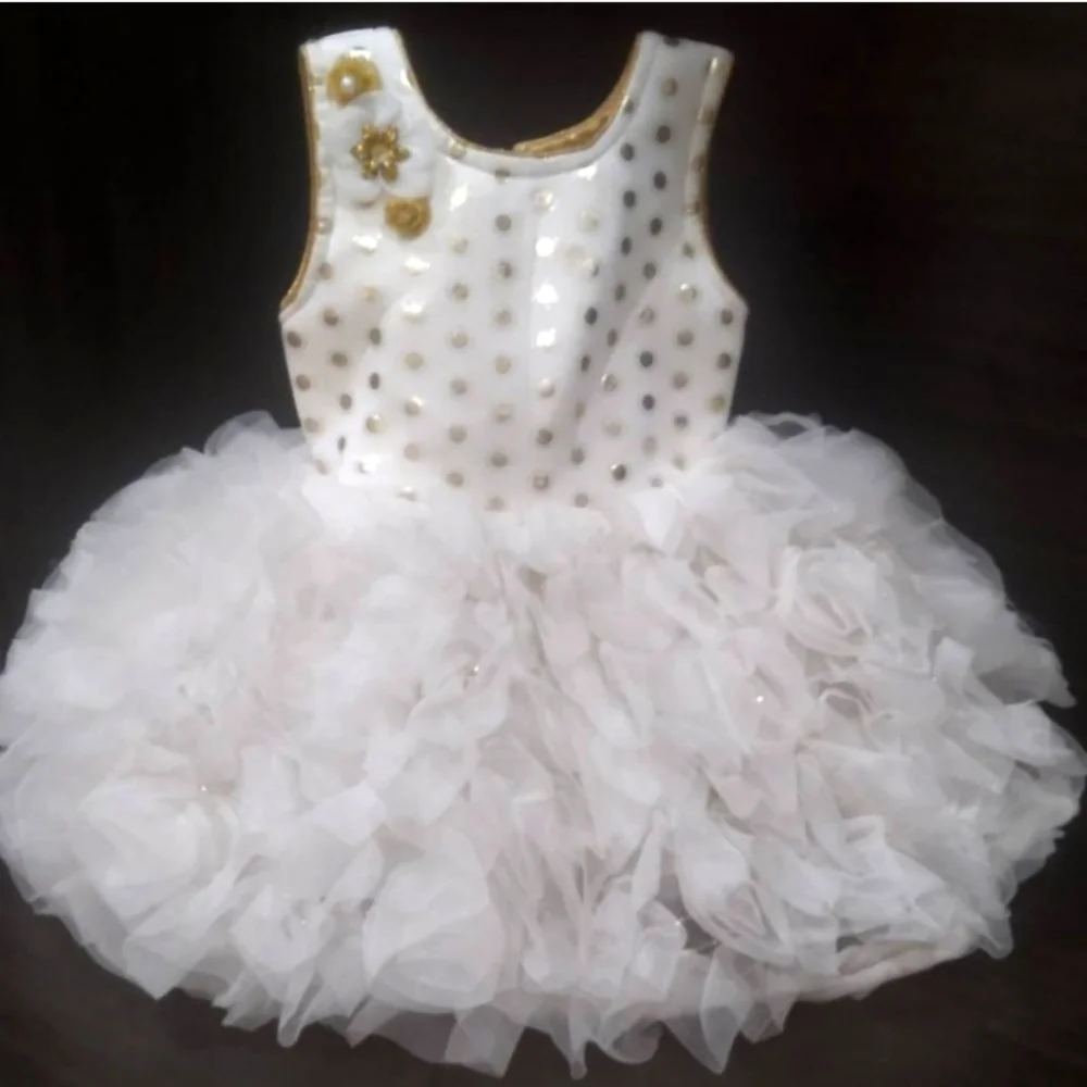 White tutu kids frock - Picture 1 of 4